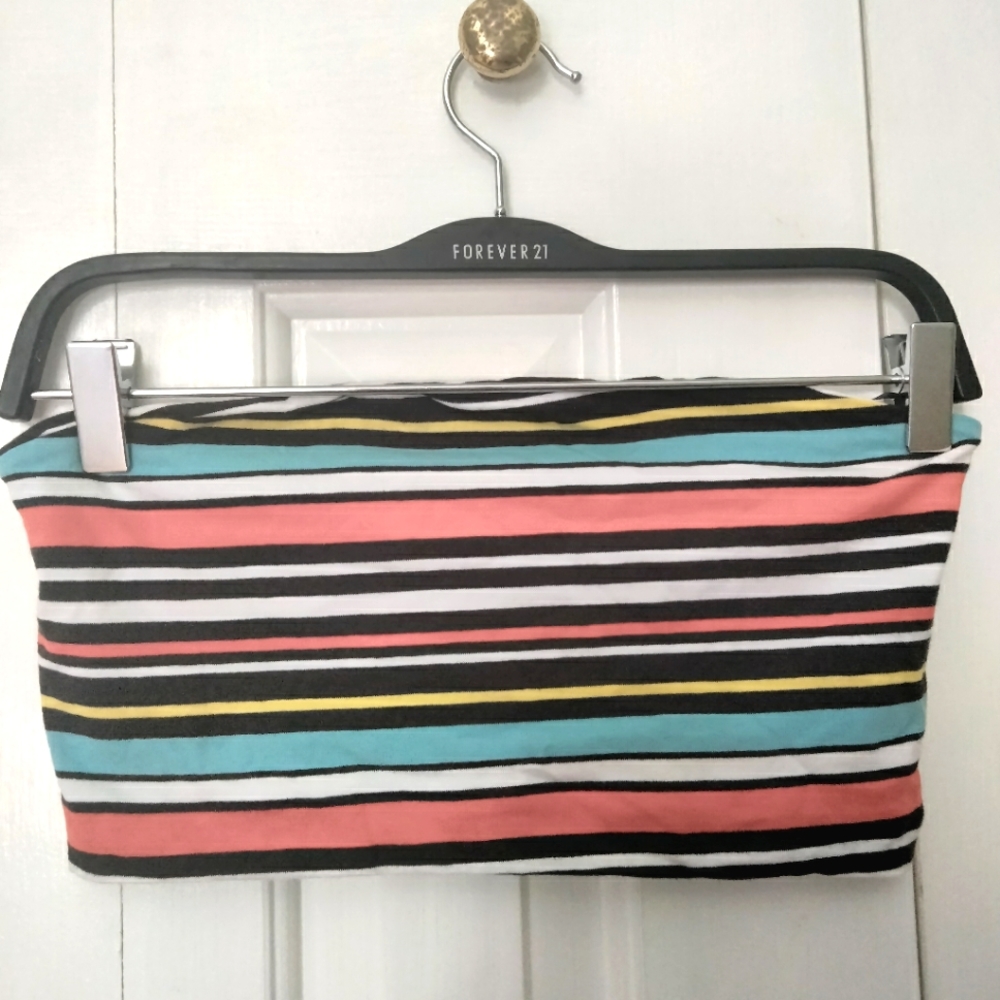 Forever 21 Striped Tube Top / Bandeau